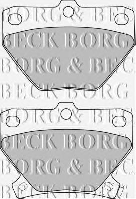 BBP1712 Borg&beck pastillas de freno traseras