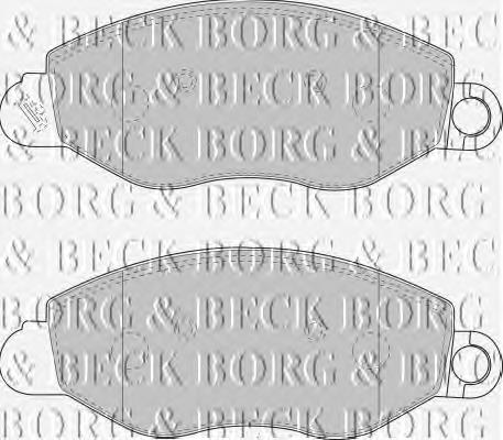 BBP1714 Borg&beck pastillas de freno delanteras