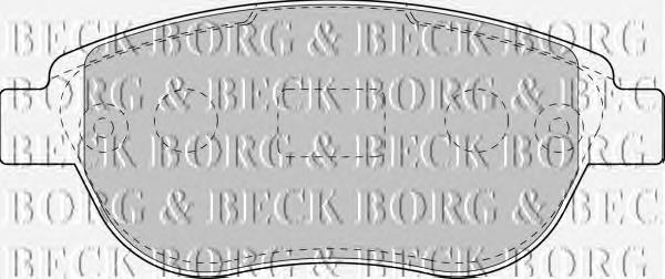 BBP1715 Borg&beck pastillas de freno delanteras