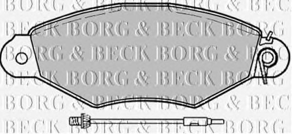 BBP1729 Borg&beck pastillas de freno delanteras