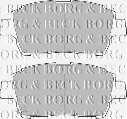 BBP1728 Borg&beck pastillas de freno delanteras