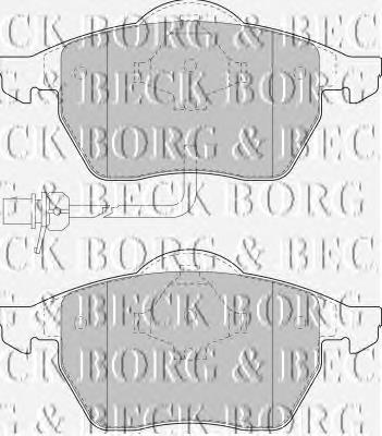 BBP1732 Borg&beck pastillas de freno delanteras