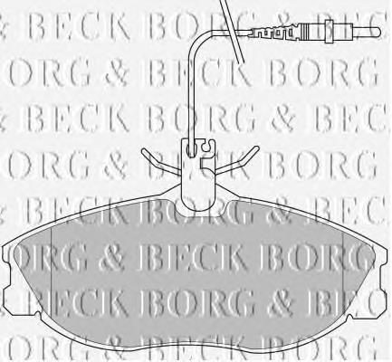 BBP1730 Borg&beck pastillas de freno delanteras