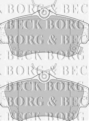 BBP1724 Borg&beck pastillas de freno delanteras