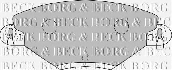BBP1722 Borg&beck pastillas de freno delanteras