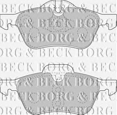 BBP1726 Borg&beck pastillas de freno delanteras