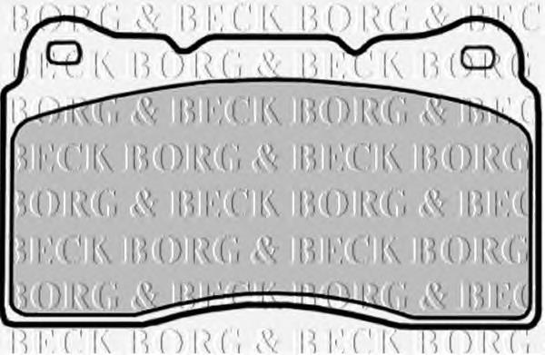 BBP1784 Borg&beck pastillas de freno delanteras