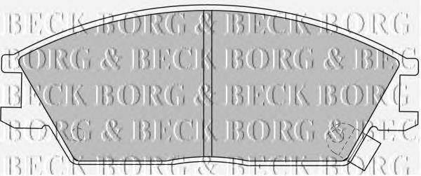 BBP1785 Borg&beck pastillas de freno delanteras