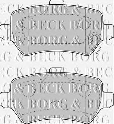 BBP1777 Borg&beck pastillas de freno traseras