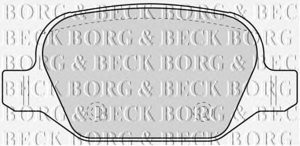 BBP1776 Borg&beck pastillas de freno traseras