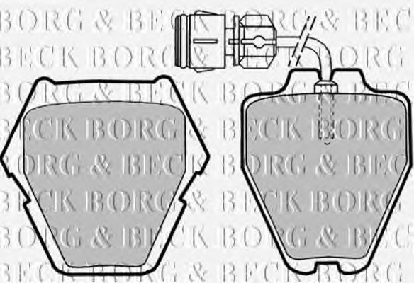 BBP1780 Borg&beck pastillas de freno delanteras