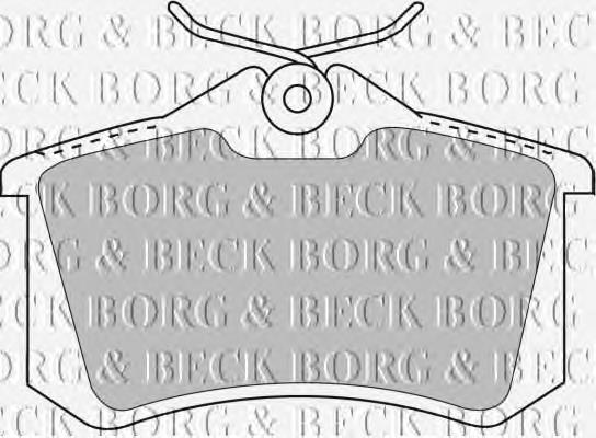 BBP1778 Borg&beck pastillas de freno traseras