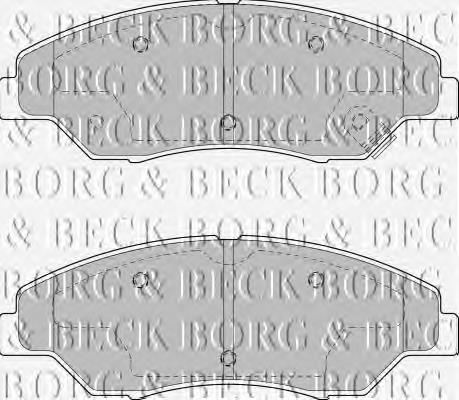 BBP1795 Borg&beck pastillas de freno delanteras