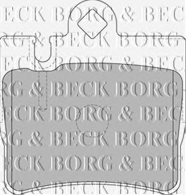 BBP1797 Borg&beck pastillas de freno traseras