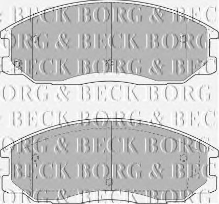 BBP1789 Borg&beck pastillas de freno delanteras