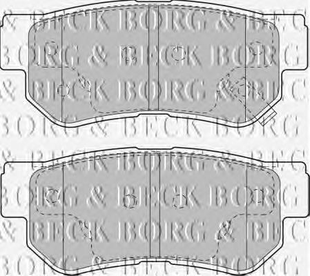 BBP1787 Borg&beck pastillas de freno traseras