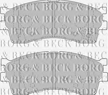 BBP1792 Borg&beck pastillas de freno delanteras