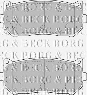 BBP1793 Borg&beck pastillas de freno traseras
