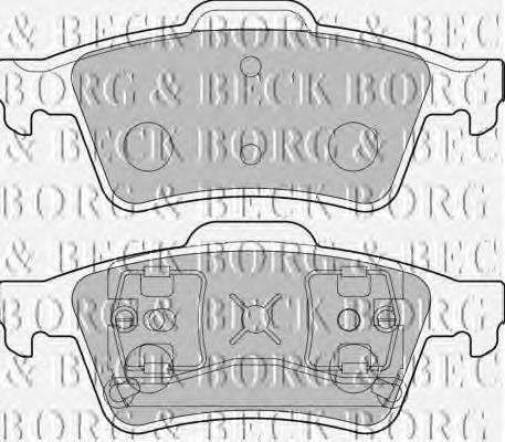 BBP1761 Borg&beck pastillas de freno traseras