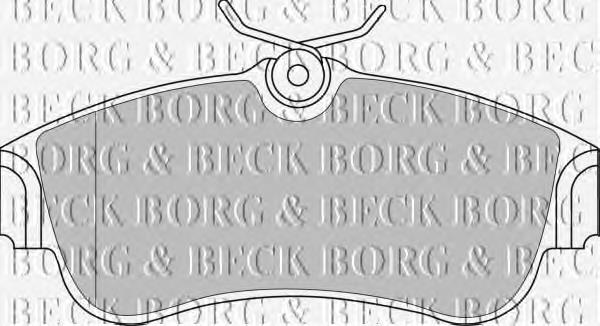 BBP1760 Borg&beck pastillas de freno delanteras