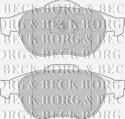 BBP1764 Borg&beck pastillas de freno delanteras