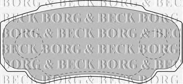 BBP1763 Borg&beck pastillas de freno traseras