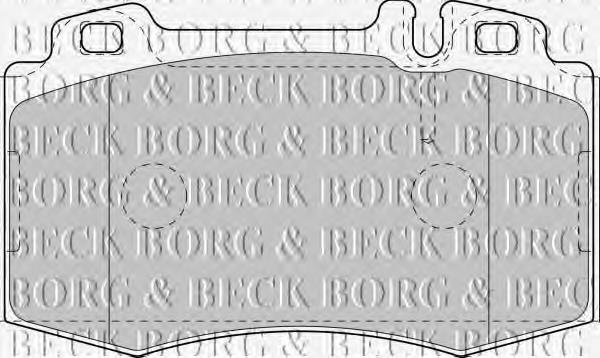 BBP1756 Borg&beck pastillas de freno delanteras