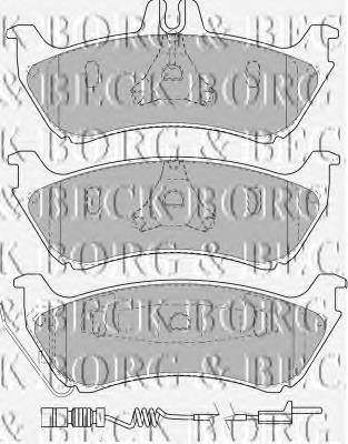 BBP1755 Borg&beck pastillas de freno traseras