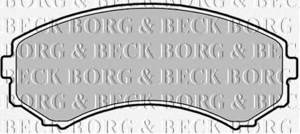 BBP1757 Borg&beck pastillas de freno delanteras