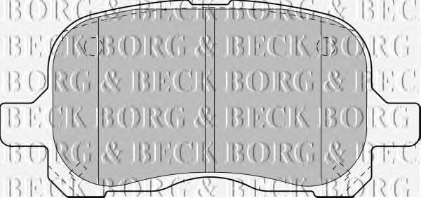 BBP1771 Borg&beck pastillas de freno delanteras