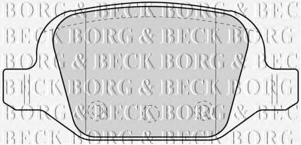 BBP1775 Borg&beck pastillas de freno traseras