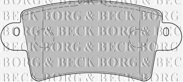 BBP1773 Borg&beck pastillas de freno traseras