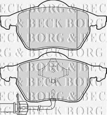 BBP1766 Borg&beck pastillas de freno delanteras