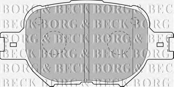 BBP1767 Borg&beck pastillas de freno delanteras