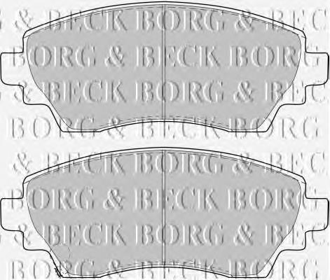 BBP1768 Borg&beck pastillas de freno delanteras