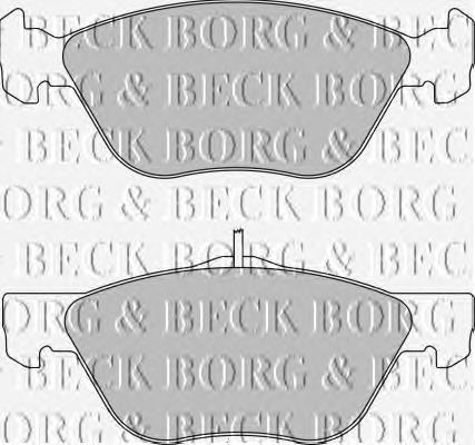 BBP1654 Borg&beck pastillas de freno delanteras