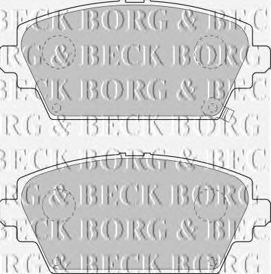 BBP1652 Borg&beck pastillas de freno delanteras