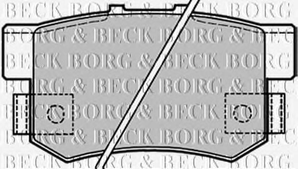 BBP1656 Borg&beck pastillas de freno traseras