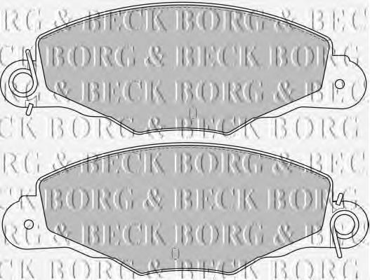 BBP1648 Borg&beck pastillas de freno delanteras