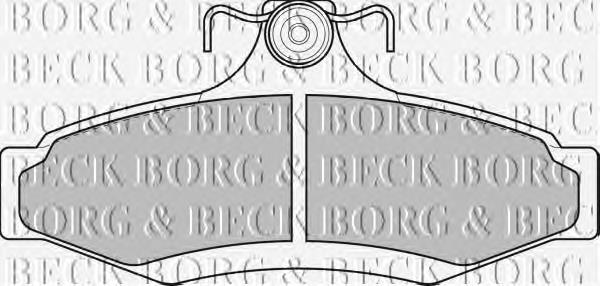 BBP1651 Borg&beck pastillas de freno traseras