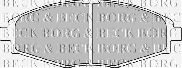 BBP1649 Borg&beck pastillas de freno delanteras