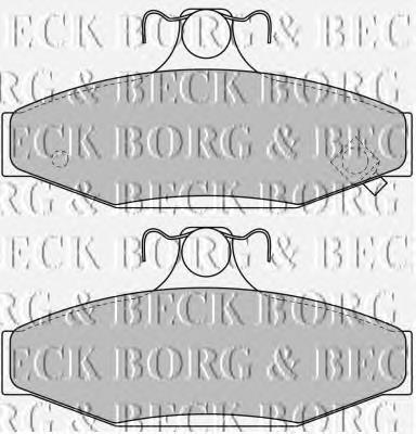 BBP1650 Borg&beck pastillas de freno traseras