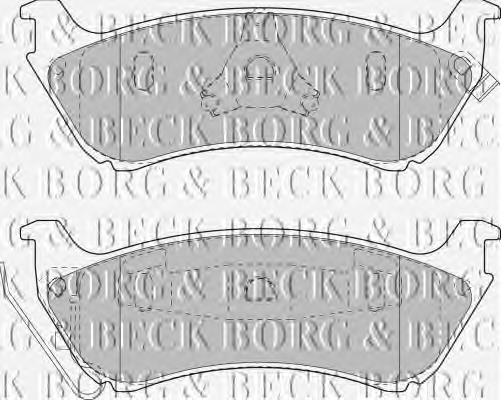 BBP1666 Borg&beck pastillas de freno traseras