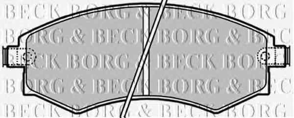 BBP1658 Borg&beck pastillas de freno delanteras