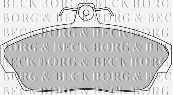 BBP1662 Borg&beck pastillas de freno delanteras
