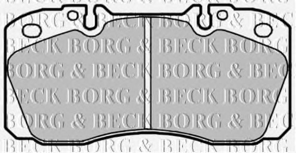 BBP1660 Borg&beck pastillas de freno delanteras