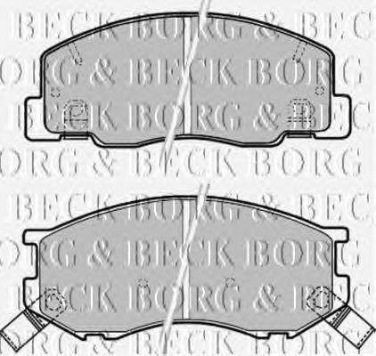 BBP1630 Borg&beck pastillas de freno delanteras