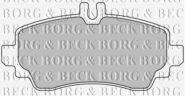 BBP1634 Borg&beck pastillas de freno delanteras