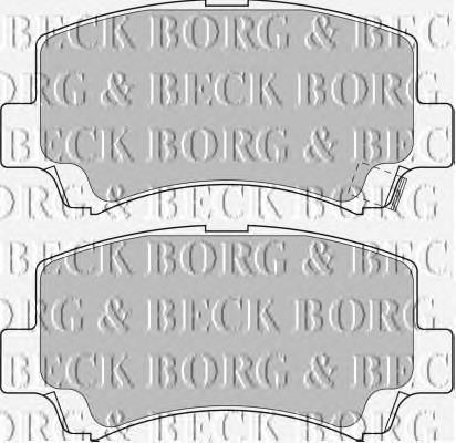 BBP1632 Borg&beck pastillas de freno delanteras
