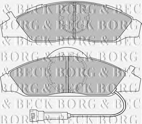 BBP1633 Borg&beck pastillas de freno delanteras